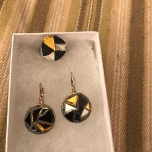 Ring and matching earrings